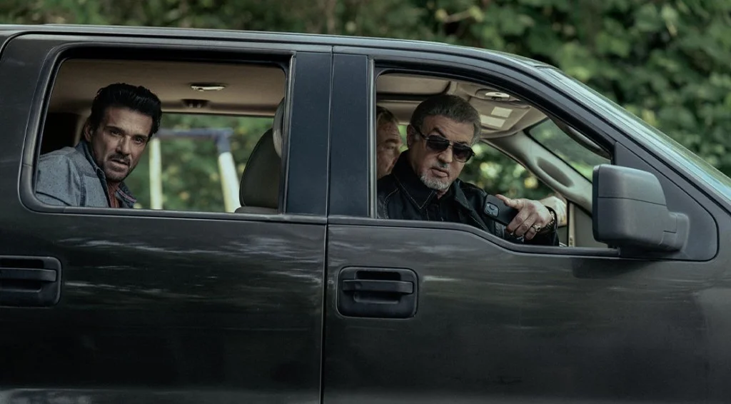 Actor Frank Grillo with Sylvester Stallone